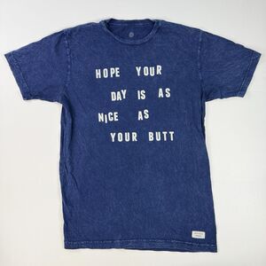 Duvin Design Mens Graphic Cotton Short Sleeve T-Shirt USA Made Blue Beach Size M